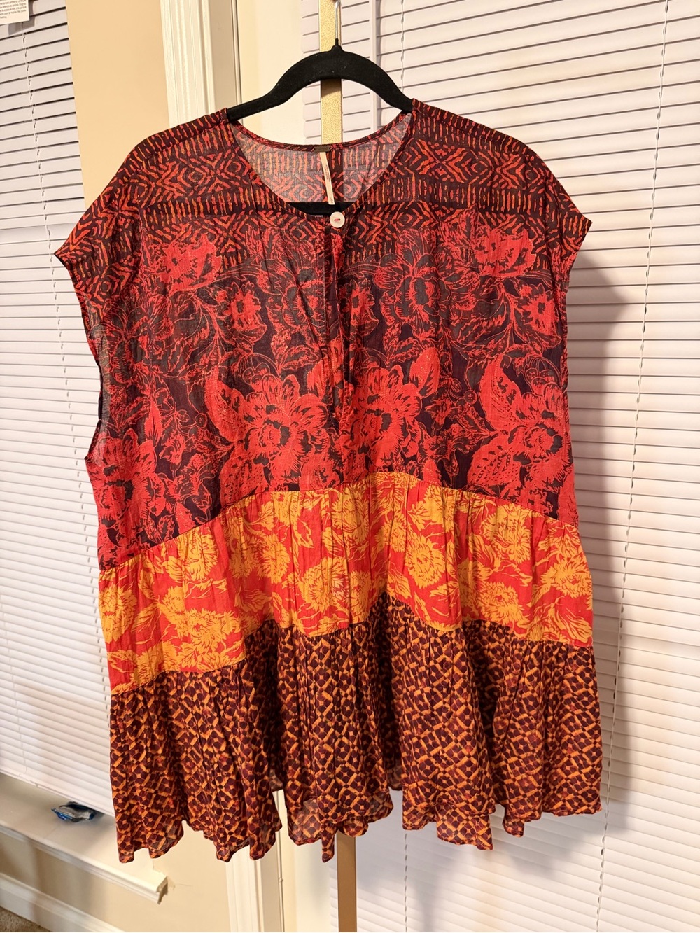 Free People Gotta Have You Cotton Tunic with peplum - Picture 2 of 4